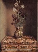 Hans Memling Vase mit Blumen oil on canvas